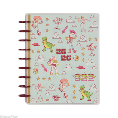 2025-2026 Disney & Pixar Toy Story 30th Anniversary Planner - Classic Color Block Layout - 12 Months